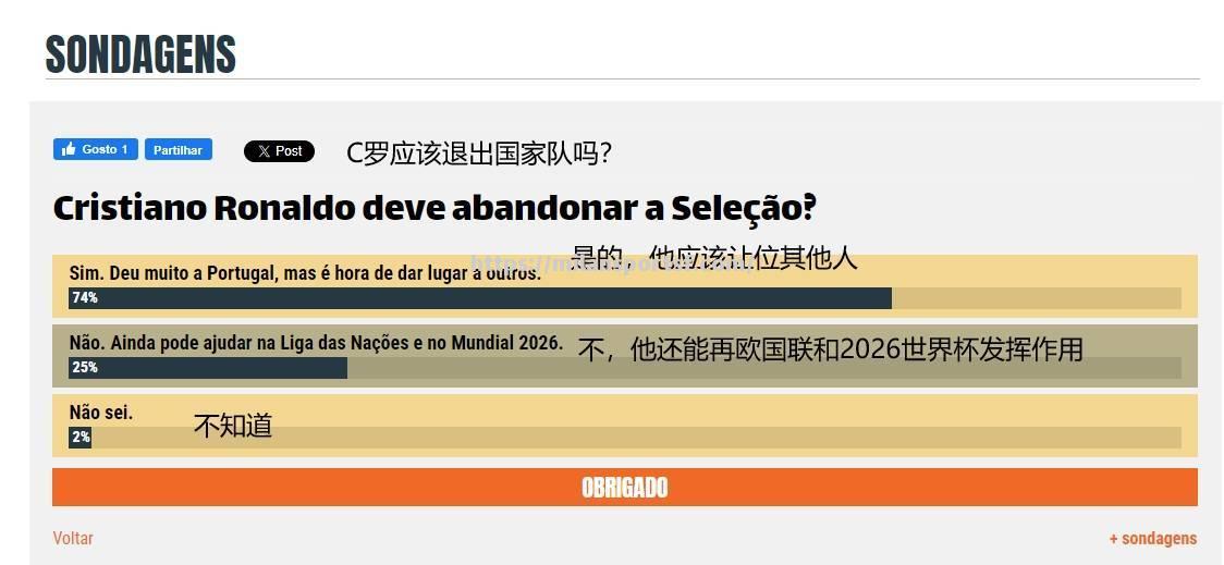 C罗决定再战葡萄牙！重返国家队带领瓦尔达斯队征战欧国联